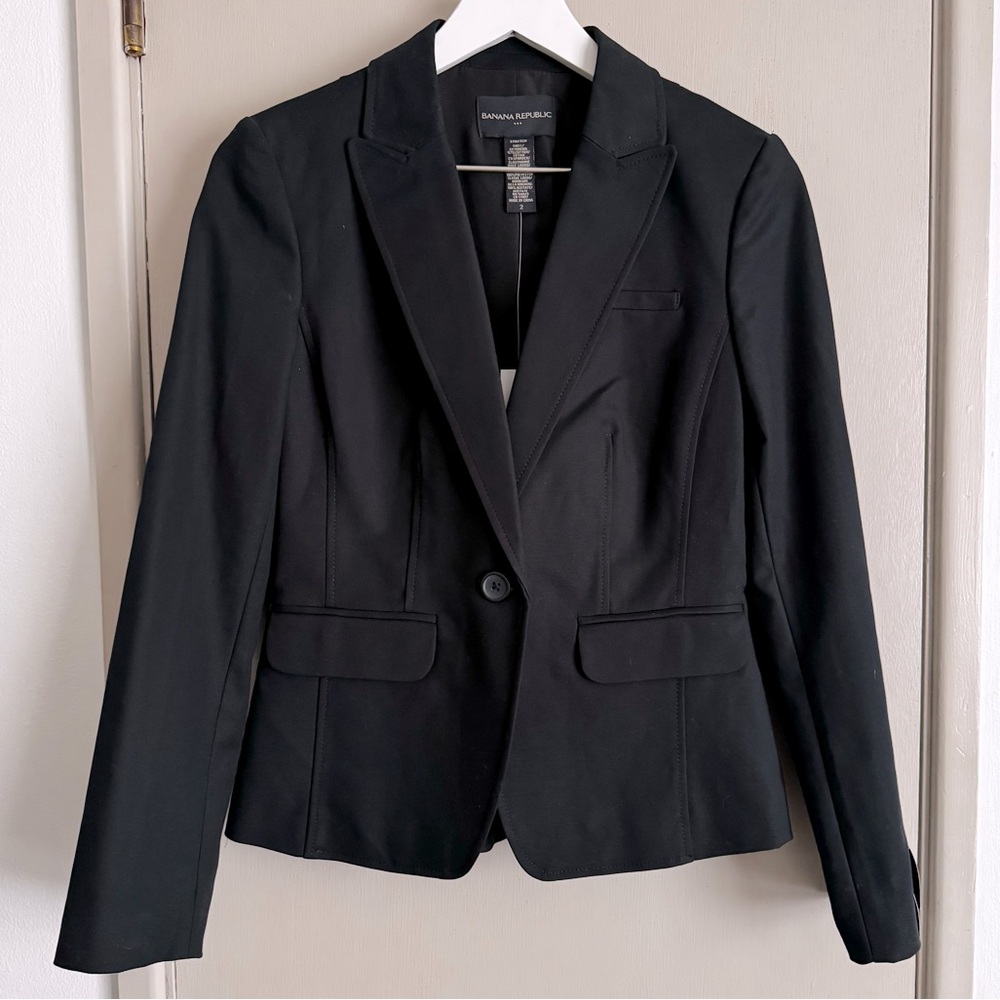 Banana Republic Black Tailored Blazer